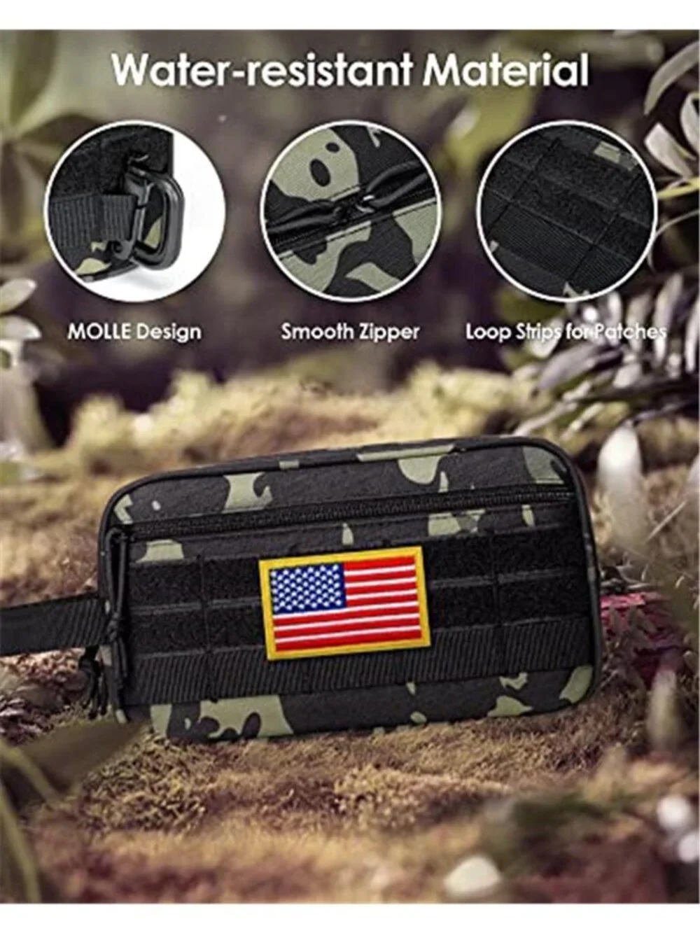 Mens Toiletry Bag Tactical Travel Dopp Kit Shaving Bag Water Resistant Organizer